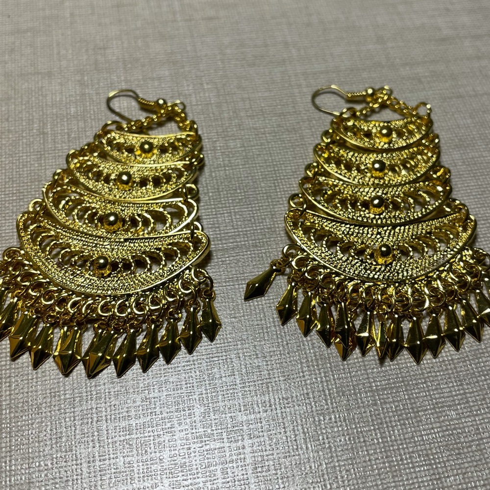 Beautiful costume Bollywood earrings made in India